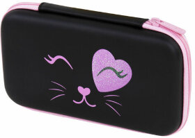 Пенал BRAUBERG SHINY, 1 отделение, 1 откидная планка, EVA, 22х13х4 см, &quot;Smiling cat&quot;, 272338