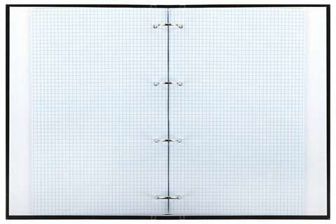 Тетрадь на кольцах БОЛЬШАЯ 210х305 мм А4, 100 л., обложка картон, клетка, BRAUBERG "Dark", 404101