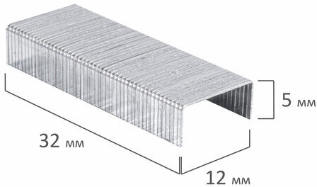 Скобы для степлера №24/6, 1000 штук, ОФИСНАЯ ПЛАНЕТА, до 30 листов, 222005