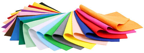 Фетр утолщенный А4, 2 мм, 20 листов, 20 цветов, плотность 250 г/м2, ОСТРОВ СОКРОВИЩ, 665475