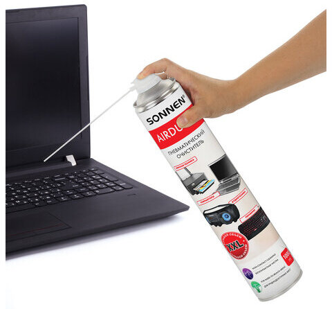 Чистящий баллон со сжатым воздухом/пневмоочиститель SONNEN 1000 мл, 513755