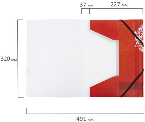 Папка на резинках ОСТРОВ СОКРОВИЩ, А4, цветная печать, до 300 листов, 500 мкм, 228052