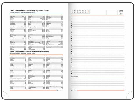 Ежедневник недатированный А5 (138х213 мм), BRAUBERG VISTA, под кожу, гибкий, 136 л., "Blue flowers", 112013