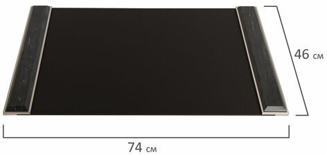 Набор настольный GALANT из мрамора, 8 предметов, черный мрамор/серебристые металлические детали, 231192