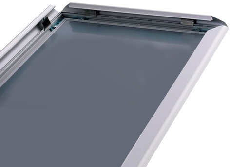 Рамка настенная для рекламы БОЛЬШОГО ФОРМАТА (594х841 мм), алюминий, прижимные стороны, BRAUBERG, 232206