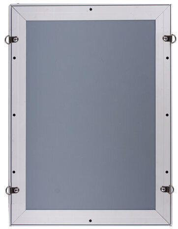 Рамка настенная для рекламы БОЛЬШОГО ФОРМАТА (594х841 мм), алюминий, прижимные стороны, BRAUBERG, 232206