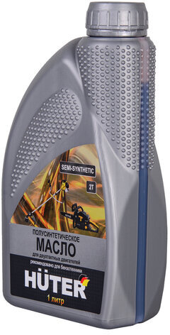 Полусинтетическое масло HUTER 2T, для 2-х тактных двигателей, 1 л, 73/8/3/2
