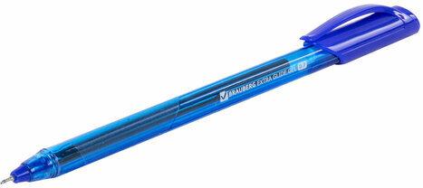 Ручка гелевая BRAUBERG "Extra Glide Gel", СИНЯЯ, трехгранная, игольчатый наконечник 0,7 мм, линия 0,5 мм, 144076