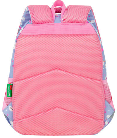 Рюкзак BRAUBERG KIDS SET, с пеналом в комплекте, 2 отделения, "Rainbow clouds", 37x28x16 см, 272100