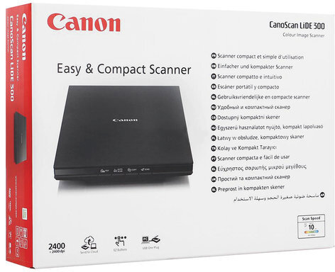 Сканер планшетный CANON CanoScan LiDE 300 А4, 2400х4800, 48 bit, 2995C010