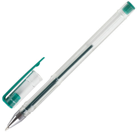 Ручки гелевые STAFF "Basic" GP-789, НАБОР 4 ЦВЕТА, хромированный наконечник, узел 0,5 мм, 142792