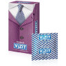Презервативы латексные VIZIT Ribbed, комплект 12 шт., с ребрами, 101010321