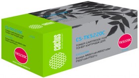 Тонер-картридж CACTUS (CS-TK5220C) для KYOCERA Ecosys P5021cdn/cdw/M5521cdn, голубой, ресурс 1200 стр.