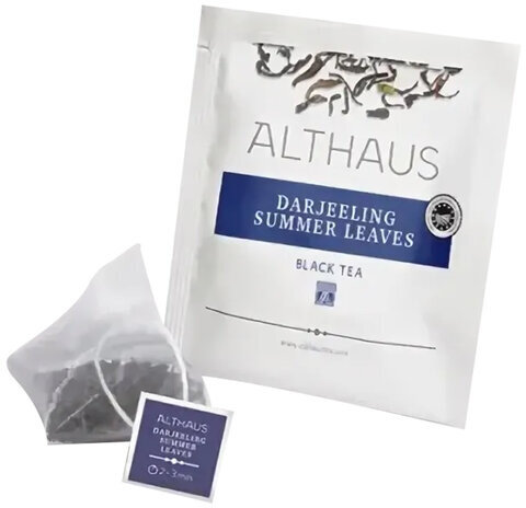 Чай ALTHAUS "Darjeeling Summer" черный, 15 пирамидок по 2,75 г, ГЕРМАНИЯ, TALTHL-P00003