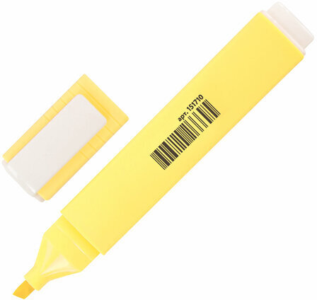 Текстовыделитель ЮНЛАНДИЯ "COLORSTAR PASTEL", ВАНИЛЬ, линия 1-4 мм, 151710