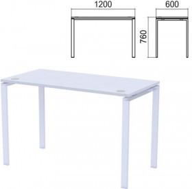 Столешница стола на металлокаркасе "Арго", 1200х600х760 мм, серая
