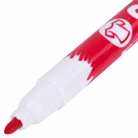 Маркеры для ткани CARIOCA (Италия) "Fabric", 10 цветов, круглый наконечник 2,6 мм, 42909