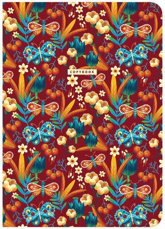 Тетрадь 60 л. в клетку обложка SoftTouch, бежевая бумага 70 г/м2, сшивка, В5 (179х250 мм), PATTERN, BRAUBERG, 403813