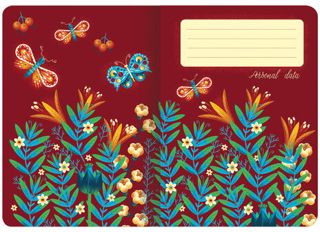 Тетрадь 60 л. в клетку обложка SoftTouch, бежевая бумага 70 г/м2, сшивка, В5 (179х250 мм), PATTERN, BRAUBERG, 403813