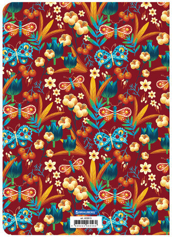 Тетрадь 60 л. в клетку обложка SoftTouch, бежевая бумага 70 г/м2, сшивка, В5 (179х250 мм), PATTERN, BRAUBERG, 403813