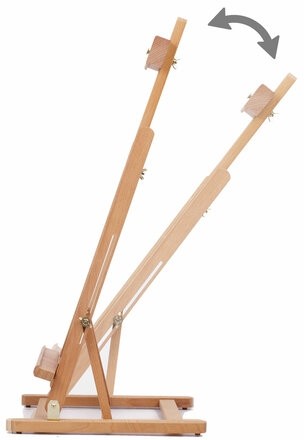 Мольберт настольный BRAUBERG ART CLASSIC, бук, 28х96х32см, высота холста 53см, 190656