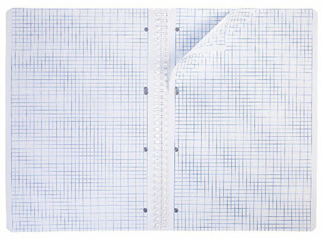 Тетрадь А4, 96 л., HATBER гребень, клетка, тиснение CROCO, "Nature" (4 вида в спайке), 96Т4тВ1гр