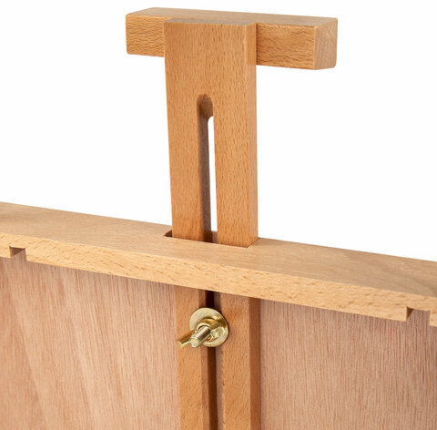 Этюдник-мольберт из бука настольный с ящиком, 27х37х67 см, высота холста до 53 см, BRAUBERG ART, 192251