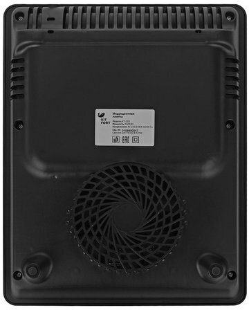 Плитка электрическая индукционная KITFORT КТ-116, 1600 Вт, 1 конфорка, 8 режимов, 8 программ, сенсорное управление, черная, KT-116