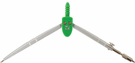 Готовальня BRAUBERG "Klasse", 7 предметов: циркуль+кронциркуль, рейсфедер + держатель, 2 вставки, грифель, 210344