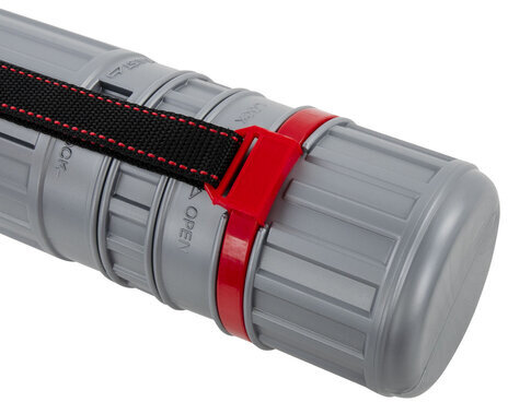 Тубус для чертежей телескопический, длина 64-100 см, формат А0, диаметр 8,5 см, с ремнем, серый, BRAUBERG, 271257