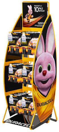 Дисплей для размещения товара настольный DURACELL, 2х3 крючка, 70000267