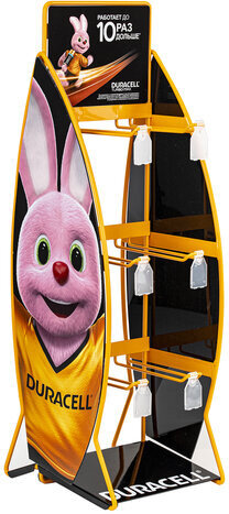 Дисплей для размещения товара настольный DURACELL, 2х3 крючка, 70000267