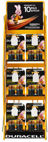 Дисплей для размещения товара настольный DURACELL, 2х3 крючка, 70000267