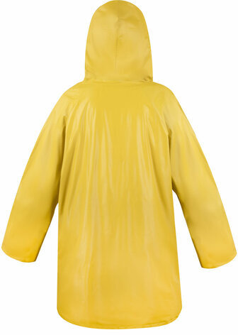 Дождевик-куртка желтая на кнопках С КАРМАНАМИ, виниловая, размер 50-56, рост 170-185, ГРАНДМАСТЕР, 610939