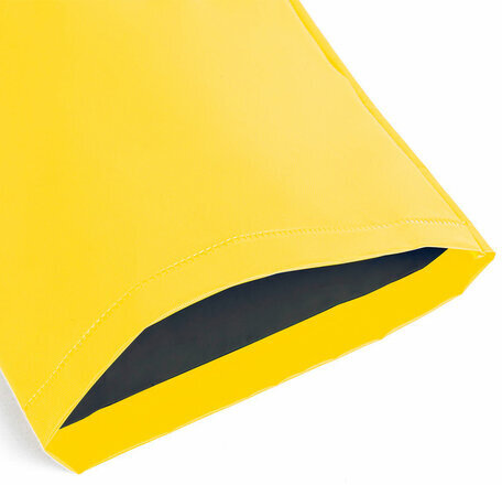 Дождевик-куртка желтая на кнопках С КАРМАНАМИ, виниловая, размер 50-56, рост 170-185, ГРАНДМАСТЕР, 610939