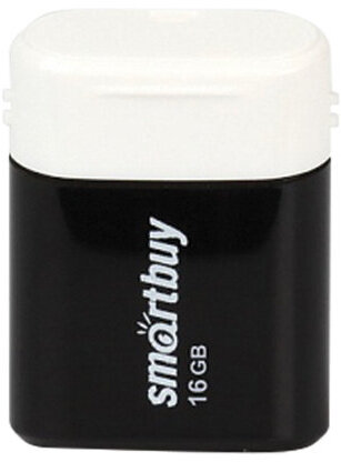 Флеш-диск 16 GB, SMARTBUY Lara, USB 2.0, черный, SB16GBLARA-K