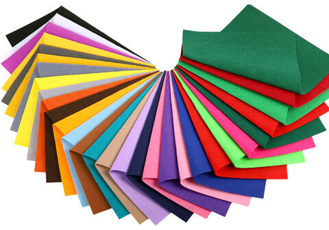 Фетр жесткий А4, 1 мм, 30 листов, 30 цветов, плотность 160 г/м2, ОСТРОВ СОКРОВИЩ, 665476