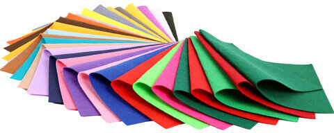 Фетр жесткий А4, 1 мм, 30 листов, 30 цветов, плотность 160 г/м2, ОСТРОВ СОКРОВИЩ, 665476