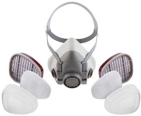 Комплект защитный Jeta Safety 5500P (перчатки, полумаска, фильтр, предфильтр, держатель), размер L, J-SET5500P-L
