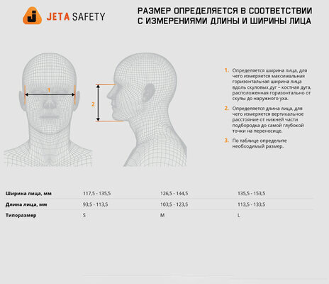 Комплект защитный Jeta Safety 5500P (перчатки, полумаска, фильтр, предфильтр, держатель), размер L, J-SET5500P-L
