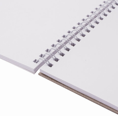 Скетчбук, белая бумага 100 г/м2, 205х290 мм, 50 л., гребень, жёсткая подложка, BRAUBERG ART DEBUT, 110983