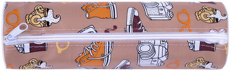 Пенал-тубус ПИФАГОР, мягкий, "HOLIDAY", 20х7 см, 229269