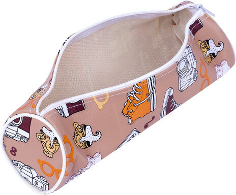 Пенал-тубус ПИФАГОР, мягкий, "HOLIDAY", 20х7 см, 229269