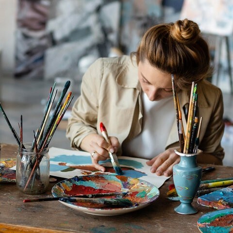 Альбом для акрила и масла, 300 г/м2, 190х270 мм, 10 листов, склейка, тиснение "холст", BRAUBERG ART PREMIERE, 113267