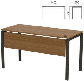 Стол на металлокаркасе &quot;Арго&quot;, 1400х600х760 мм, царга, орех (КОМПЛЕКТ)