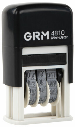 Датер-мини месяц цифрами, оттиск 20х3,8 мм синий, GRM 4810 BANK, 124131001