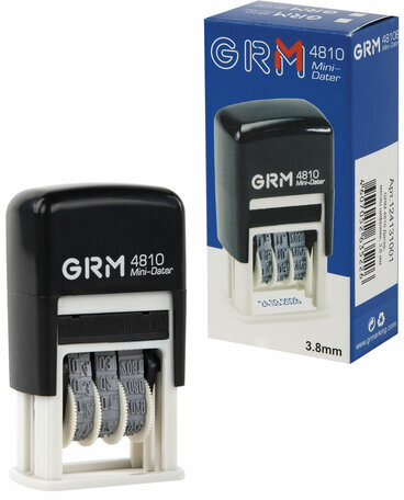 Датер-мини месяц цифрами, оттиск 20х3,8 мм синий, GRM 4810 BANK, 124131001