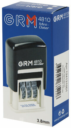 Датер-мини месяц цифрами, оттиск 20х3,8 мм синий, GRM 4810 BANK, 124131001