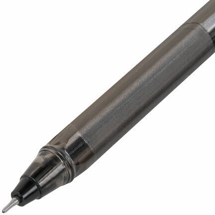 Ручка гелевая BRAUBERG "Extra Glide Gel", ЧЕРНАЯ, трехгранная, игольчатый наконечник 0,7 мм, линия 0,5 мм, 144077