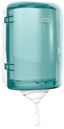 Диспенсер для полотенец с центральной вытяжкой МИНИ, Tork (Система М3) Reflex, голубой, 473167